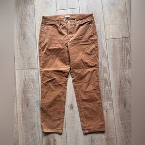 J. Jill Women's Brown Corduroy Pants Size 10 Petite Neutral Capsule Comfortable